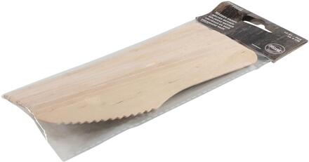 Houten mes pakje a 12 stuks bruin