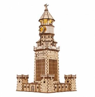 Houten model vuurtoren van Alexandrië