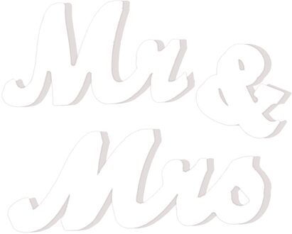 Houten Mr & Mrs Wedding Props Engels Woord Zilver Goud Rose Goud Heldere Roze Moeder Europese Meubels wit