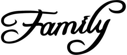 Houten Muur Decor Engels Alfabet Muursticker Unieke Diy Ornamenten Versiering Voor Home Living Romm Office-Zwart (Familie)