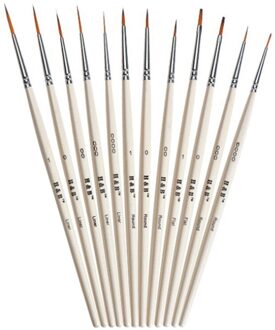 Houten Nail Art, Lijn Tekening, Gouache, Takt Borstel, Haak Lijn Pen, geschikt Voor Aquarel, Nail Model