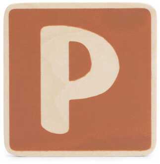 houten namentrein letter P