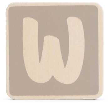 houten namentrein letter W