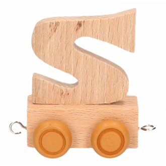 Houten namentreintje S Beige