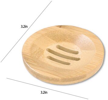 Houten Natuurlijke Bamboe Zeepbakje Draagbare Bamboe Zeephouder Doos Lade Badkamer Opslag Plaat Box Container Voor Bad Douche 2