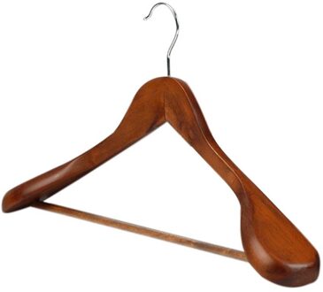 Houten Pak Hanger Brede Schouder Natuurlijke Houten Jas Kleerhangers Duurzaam Garderobe Kleding Opknoping Rack Colgador De Ropa