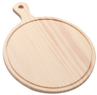 Houten Pizza Board Ronde Met Hand Pizza Bakplaat Pizza Steen Snijplank Platter Pizza Cake Bakvormen Gereedschap 12 duim