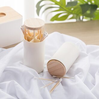 Houten Plastic Tandenstoker Houders Eenvoudige Nordic Stijl Creatieve Automatische Tandenstoker Stand Tandenstoker Wattenstaafje Houder Opbergdoos