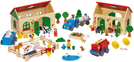 Houten Poppenhuis:mijn Boerderij 71-delig