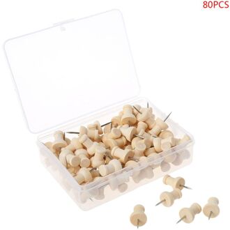 Houten Punaise Board Pins Pushpins Tekening Foto Muur Studs Nail School Suppy N7MA