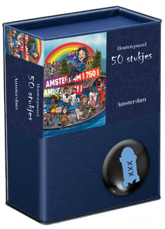 Houten Puzzel Amsterdam 750 jaar (50 stukjes)