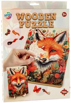 Houten puzzel fox unieke vormen