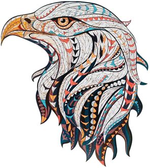 Houten Puzzel Kleurrijke Eagle-Vormige Dier Puzzel Speelgoed