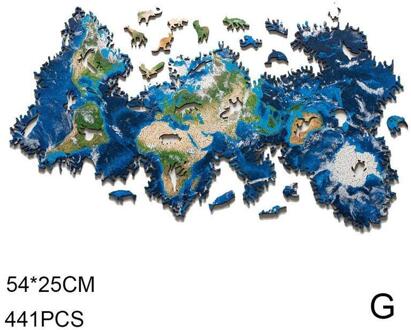 Houten Puzzel Regenboog Aarde Universe Vorm Puzzel Oneindige Lus Specifieke Diy Gboard Game Kids Volwassen Uitdagende Speelgoed