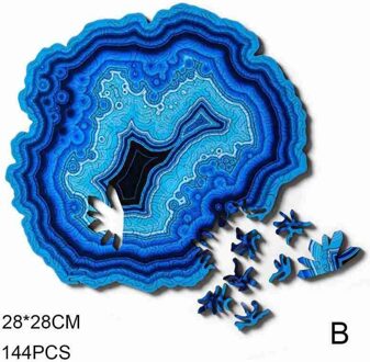 Houten Puzzel Regenboog Aarde Universe Vorm Puzzel Oneindige Lus Specifieke Diy Gboard Game Kids Volwassen Uitdagende Speelgoed