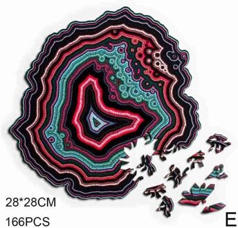 Houten Puzzel Regenboog Aarde Universe Vorm Puzzel Oneindige Lus Specifieke Diy Gboard Game Kids Volwassen Uitdagende Speelgoed