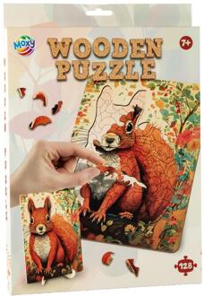 Houten puzzel squirrel unieke vorm