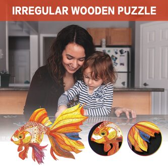 Houten Puzzels Voor Volwassenen Unieke Vorm Jigsaw Stukken Kinderen Educatief Onregelmatige Puzzel Houten Smaak