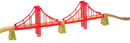 Houten Rails - Dubbele Hangbrug, 7dlg.