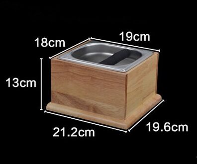 Houten Roestvrij staal Koffie Sabotage Klop Doos Diepe Gebogen Koffie Slakken is niet Splash Handkoffiemolen Cafe Accessoires