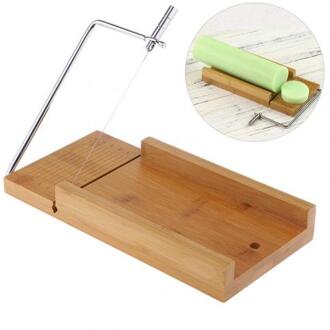 Houten Rvs Zeep Slicer Cutter Kaars Cake Brood Eten Snijgereedschap Voor Keuken Eetkamer Bar Gereedschap Gadgets Tool