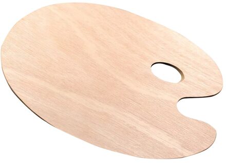 Houten Schilderij Palet Kunstenaar Schilderen Tool Ovale 20*30Cm Met Duim Gat Voor Acryl Water-Kleur olieverf Art Supply
