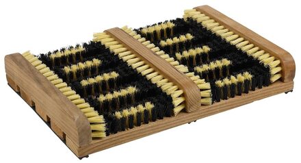 Houten schoenen borstelmat 35 x 26 cm - Action products