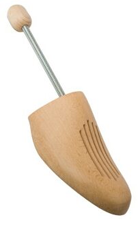 Houten schoenspanners setje met spiraalveer