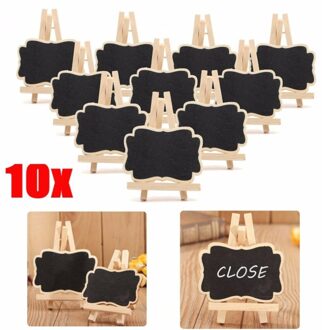 Houten Schoolbord Universele Message Board 10 Stks/set Minibord Draagbare Bruiloft Party Decor Decoratieve Onderdelen