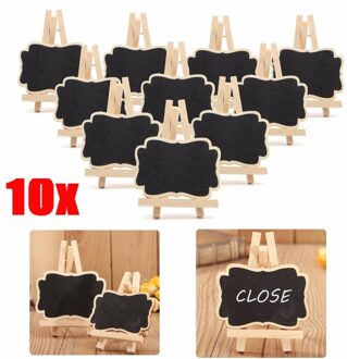 Houten Schoolbord Universele Message Board 10 Stks/set Minibord Draagbare Bruiloft Party Decor Decoratieve Onderdelen