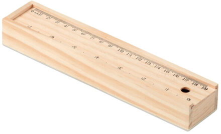 Houten schrijfset todo - maat One size Bruin/groen