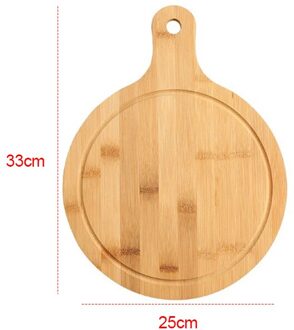 Houten Snijplank Keuken Snijplank Met Handvat Massief Houten Voedsel Board Pizza Brood Fruit Kan Hangen Snijplank 33x25cm