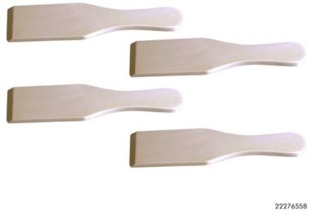 Houten Spatels - 15cm Set van 4 Beige
