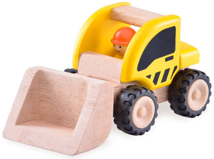 Houten speelgoedvoertuig Graafmachine