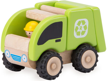 Houten speelgoedvoertuig Vuilniswagen