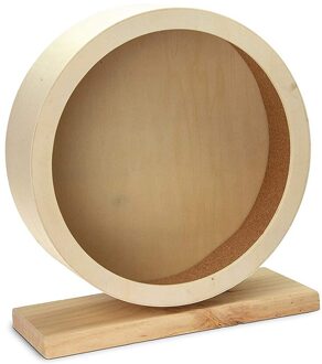 Houten Stille Roller Hamster Running Oefening Wiel Muis Hedgehog Sport Wiel Huisdier Speelgoed Hamster Muizen En Afrikaanse Egel