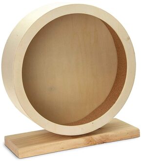 Houten Stille Roller Hamster Running Oefening Wiel Muis Hedgehog Sport Wiel Huisdier Speelgoed Hamster Muizen En Afrikaanse Egel
