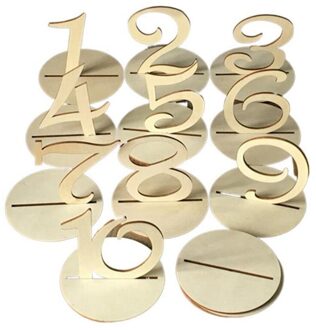Houten Tafel Nummer 1-10 Bruiloft Tafel Nummer Met Base Voor Bruiloft Receptie En Bruiloft Tafeldecoraties