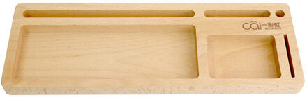 Houten Tafel Opbergvak Met Pad Telefoon Pen Stand Voor Oortelefoon Pen Keycaps Collectie Kantoor Boek Kamer Home Decoratie Hout lade