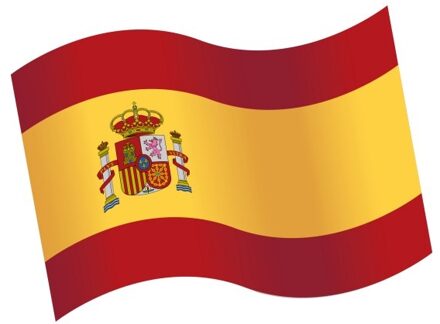 Houten Tafeldecoratie Spaanse Vlag (16st) Multikleur - Print