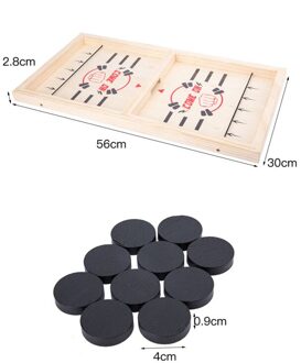 Houten Tafelvoetbal Winnaar Board Game Eject Schaken Ouder-kind Interactieve Bounce Schaken Ruche Bal Desktop Party Speelgoed Voor Kinderen groot