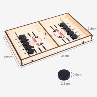 Houten Tafelvoetbal Winnaar Board Game Eject Schaken Ouder-kind Interactieve Bounce Schaken Ruche Bal Desktop Party Speelgoed Voor Kinderen klein