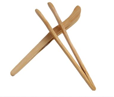 Houten Thee Pincet Bacon Thee Clip Tang Bamboe Keuken Salade Voedsel Toast Creatieve Theeceremonie Met Nul Bamboe Clip Carbonizedbending17