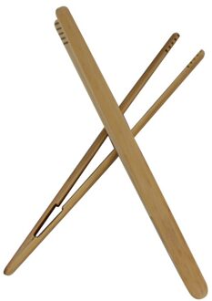 Houten Thee Pincet Bacon Thee Clip Tang Bamboe Keuken Salade Voedsel Toast Creatieve Theeceremonie Met Nul Bamboe Clip Carbonizedstraight17