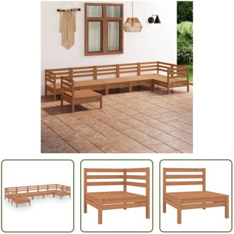 Houten Tuinmeubelset - 63.5 x 63.5 x 62.5 cm - Honingbruin