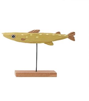 Houten Vis Ornamenten Office Desktop Decor Ambachten Houten Vis Desktop Versiering Decoratie Houten Decoratie