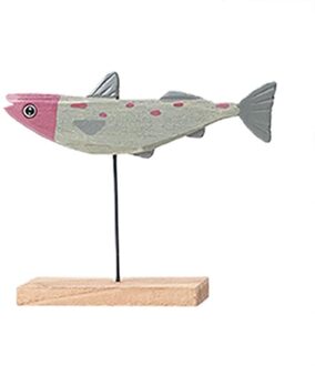 Houten Vis Ornamenten Office Desktop Decor Ambachten Houten Vis Desktop Versiering Decoratie Houten Decoratie