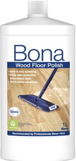 Houten Vloer Polish Glans - 1 Liter - Houten Vloer Onderhoud - Beschermend - Glansherstellend