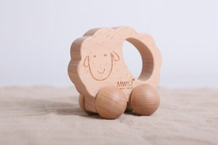 Houten Voertuig Blokken Houten Auto Speelgoed Voor Kinderen Kinderen Speelgoed Natual Hout Sheep