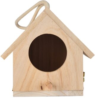 Houten Vogel Huis Nest Creatieve Muur Gemonteerde Opknoping Vogelnest Woondecoratie Tuinieren Decoratie